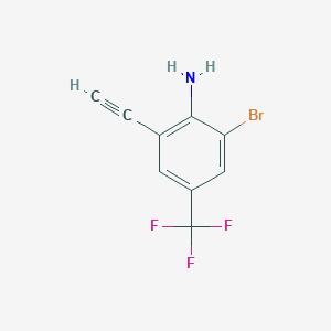 Benzenamine, 2-bromo-6-ethynyl-4-(trifluoromethyl)-