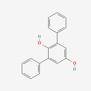 molecular formula C18H14O2 B8697195 2,6-diphenylbenzene-1,4-diol CAS No. 13379-77-6