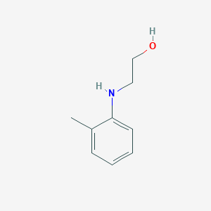 molecular formula C9H13NO B086972 Ethanol, 2-[(2-methylphenyl)amino]- CAS No. 136-80-1