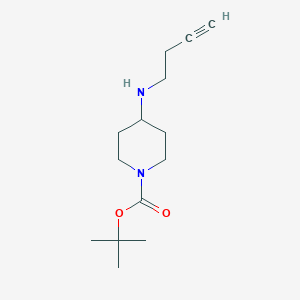 molecular formula C14H24N2O2 B8697284 Tert-butyl 4-(but-3-ynylamino)piperidine-1-carboxylate 
