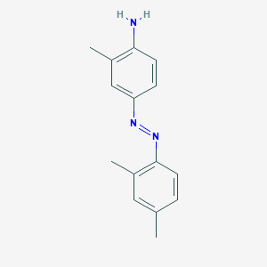 molecular formula C15H17N3 B086973 4-(2,4-Xylylazo)-2-methylaniline CAS No. 102-63-6