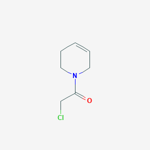 molecular formula C7H10ClNO B8697411 Pyridine, 1-(chloroacetyl)-1,2,3,6-tetrahydro- 