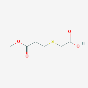 molecular formula C6H10O4S B8697478 2-(3-methoxy-3-oxopropylthio)acetic acid CAS No. 821773-52-8