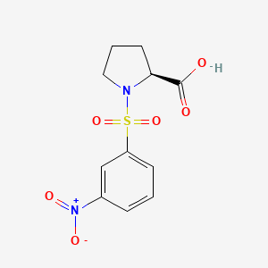 (S)-1-((3-Nitrophenyl)sulfonyl)pyrrolidine-2-carboxylic acid