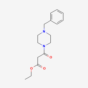 molecular formula C16H22N2O3 B8697571 Ethyl 3-(4-benzylpiperazin-1-yl)-3-oxopropanoate 