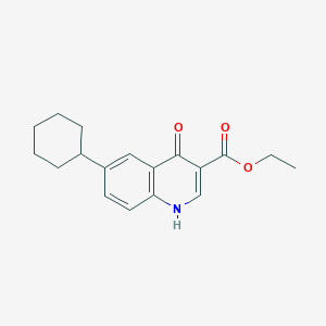 B8697586 Ethyl 6-cyclohexyl-4-hydroxyquinoline-3-carboxylate CAS No. 55376-43-7