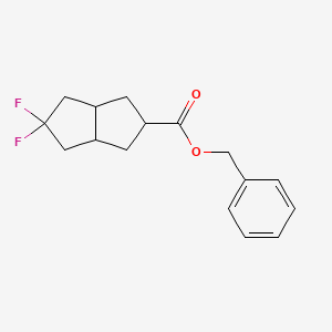 molecular formula C16H18F2O2 B8697640 Benzyl 5,5-difluorooctahydropentalene-2-carboxylate 