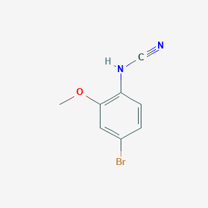 molecular formula C8H7BrN2O B8697709 (4-Bromo-2-methoxyphenyl)cyanamide CAS No. 921631-67-6