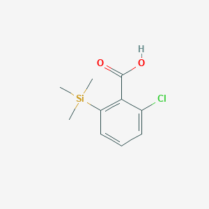 molecular formula C10H13ClO2Si B8697720 Benzoic acid, 2-chloro-6-(trimethylsilyl)- CAS No. 150079-25-7
