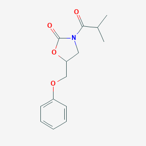 molecular formula C14H17NO4 B086979 3-Isobutyryl-5-phenoxymethyl-2-oxazolidinone CAS No. 14789-97-0