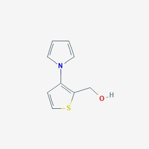 molecular formula C9H9NOS B008698 3-(吡咯-1-基)噻吩-2-甲醇 CAS No. 107073-27-8