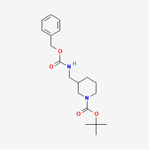 molecular formula C19H28N2O4 B8698223 3-(Benzyloxycarbonylaminomethyl)-piperidine-1-carboxylic Acid Tert-butyl Ester 