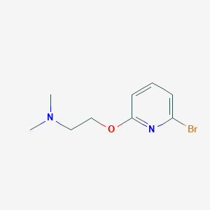 molecular formula C9H13BrN2O B8698305 2-[(6-Bromo-2-pyridyl)oxy]-N,N-dimethylethanamine 