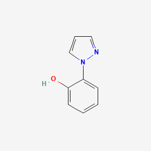 molecular formula C9H8N2O B8698347 2-(1h-Pyrazol-1-yl)phenol CAS No. 83430-97-1