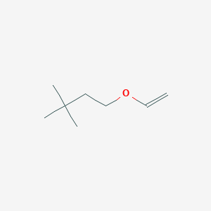 molecular formula C8H16O B8698390 3,3-Dimethyl-1-vinyloxybutane CAS No. 13884-68-9
