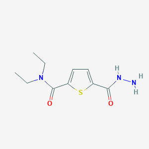 molecular formula C10H15N3O2S B8698419 N,N-Diethyl-5-(hydrazinecarbonyl)thiophene-2-carboxamide CAS No. 921210-96-0