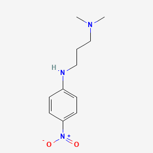 molecular formula C11H17N3O2 B8698425 N',N'-dimethyl-N-(4-nitrophenyl)propane-1,3-diamine CAS No. 25238-54-4