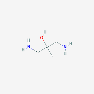molecular formula C4H12N2O B8698477 1,3-Diamino-2-methylpropan-2-ol 