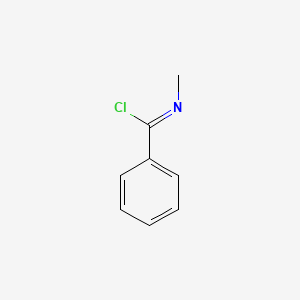 molecular formula C8H8ClN B8698478 N-Methylbenzimidoyl chloride CAS No. 72017-01-7