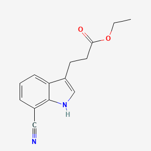 ethyl 3-(7-cyano-1H-indol-3-yl)propanoate