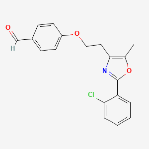Benzaldehyde, 4-[2-[2-(2-chlorophenyl)-5-methyl-4-oxazolyl]ethoxy]-