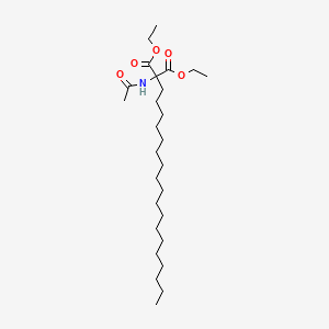 Diethyl(acetylamino)(octadecyl)propanedioate