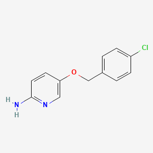 5-[(4-Chlorophenyl)methoxy]pyridin-2-amine