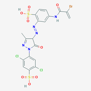 molecular formula C19H12BrCl2N5Na2O8S2 B086986 Lanasol yellow 4G CAS No. 12226-61-8
