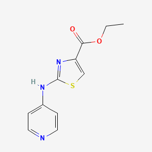 molecular formula C11H11N3O2S B8698643 2-(Pyridin-4-ylamino)-thiazole-4-carboxylic acid ethyl ester 