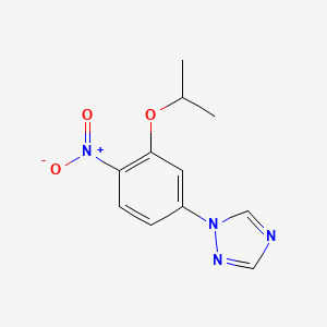 1-[4-nitro-3-(propan-2-yloxy)phenyl]-1H-1,2,4-triazole
