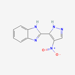 2-(4-Nitro-1,2-dihydro-3H-pyrazol-3-ylidene)-2H-benzimidazole