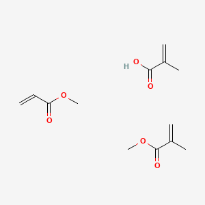 molecular formula C13H20O6 B8698760 Methyl 2-methylprop-2-enoate;methyl prop-2-enoate;2-methylprop-2-enoic acid CAS No. 26936-24-3