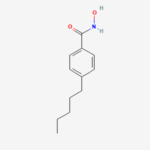 molecular formula C12H17NO2 B8698762 N-hydroxy-4-pentylbenzamide 