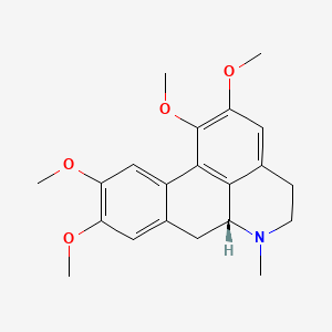 (R)-5,6,6a,7-Tetrahydro-1,2,9,10-tetramethoxy-6-methyl-4H-dibenzo(de,g)quinoline