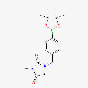 3-Methyl-1-[4-(4,4,5,5-tetramethyl-1,3,2-dioxaborolan-2-yl)benzyl]imidazolidine-2,4-dione