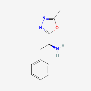 (S)-1-(5-Methyl-1,3,4-oxadiazol-2-yl)-2-phenylethanamine