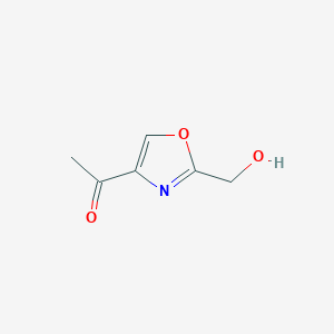 molecular formula C6H7NO3 B8698838 1-(2-Hydroxymethyl-oxazol-4-yl)ethanone 