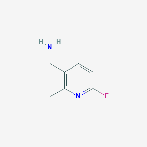molecular formula C7H9FN2 B8698907 (6-Fluoro-2-methylpyridin-3-yl)methanamine 