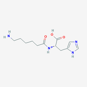 molecular formula C12H20N4O3 B8698920 N-(6-Aminohexanoyl)-L-histidine CAS No. 31337-79-8