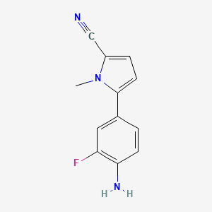 5-(4-amino-3-fluorophenyl)-1-methyl-1H-pyrrole-2-carbonitrile
