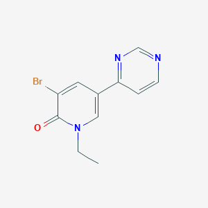 3-Bromo-1-ethyl-5-(pyrimidin-4-yl)pyridin-2(1H)-one