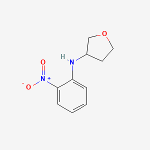 molecular formula C10H12N2O3 B8699097 N-(2-nitrophenyl)oxolan-3-amine 