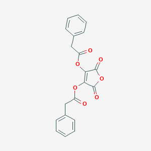 molecular formula C20H14O7 B086992 Dihydroxymaleic anhydride bis(phenylacetate) CAS No. 132-81-0