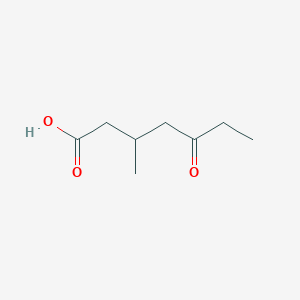 molecular formula C8H14O3 B8699259 3-Methyl-5-oxoheptanoic acid CAS No. 63473-59-6
