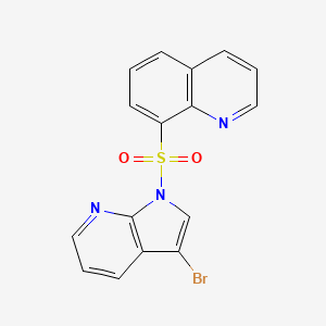 8-((3-Bromo-1H-pyrrolo[2,3-b]pyridin-1-yl)sulfonyl)quinoline