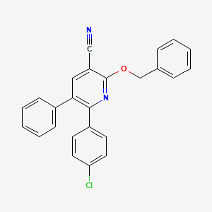 2-(Benzyloxy)-6-(4-chlorophenyl)-5-phenylnicotinonitrile