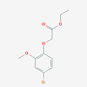 molecular formula C11H13BrO4 B8699371 Ethyl (4-bromo-2-methoxyphenoxy)acetate CAS No. 648439-23-0