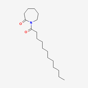 molecular formula C18H33NO2 B8699378 2H-Azepin-2-one, hexahydro-N-lauroyl- CAS No. 5551-77-9