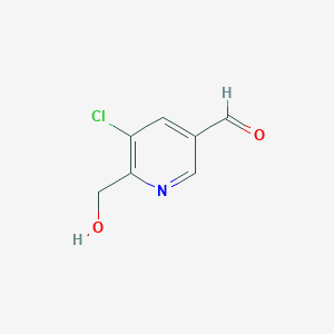 5-Chloro-6-(hydroxymethyl)-3-pyridinecarbaldehyde