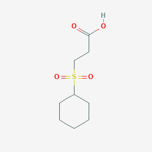 3-(Cyclohexanesulfonyl)propanoic acid